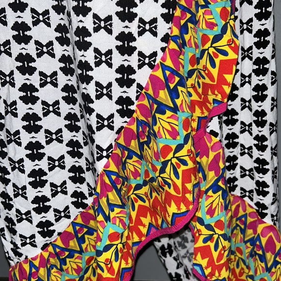 Magic midi wrap pattern with comfortable elastic waist bright contrasting color - Picture 2 of 5